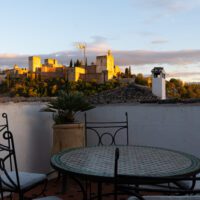 vistas desde la casa de doña sancha a la Alhambra atardecer